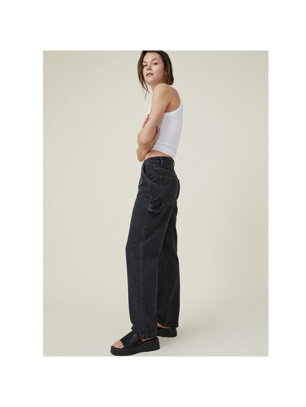 Cotton On Black Carpenter Jean - Size 6